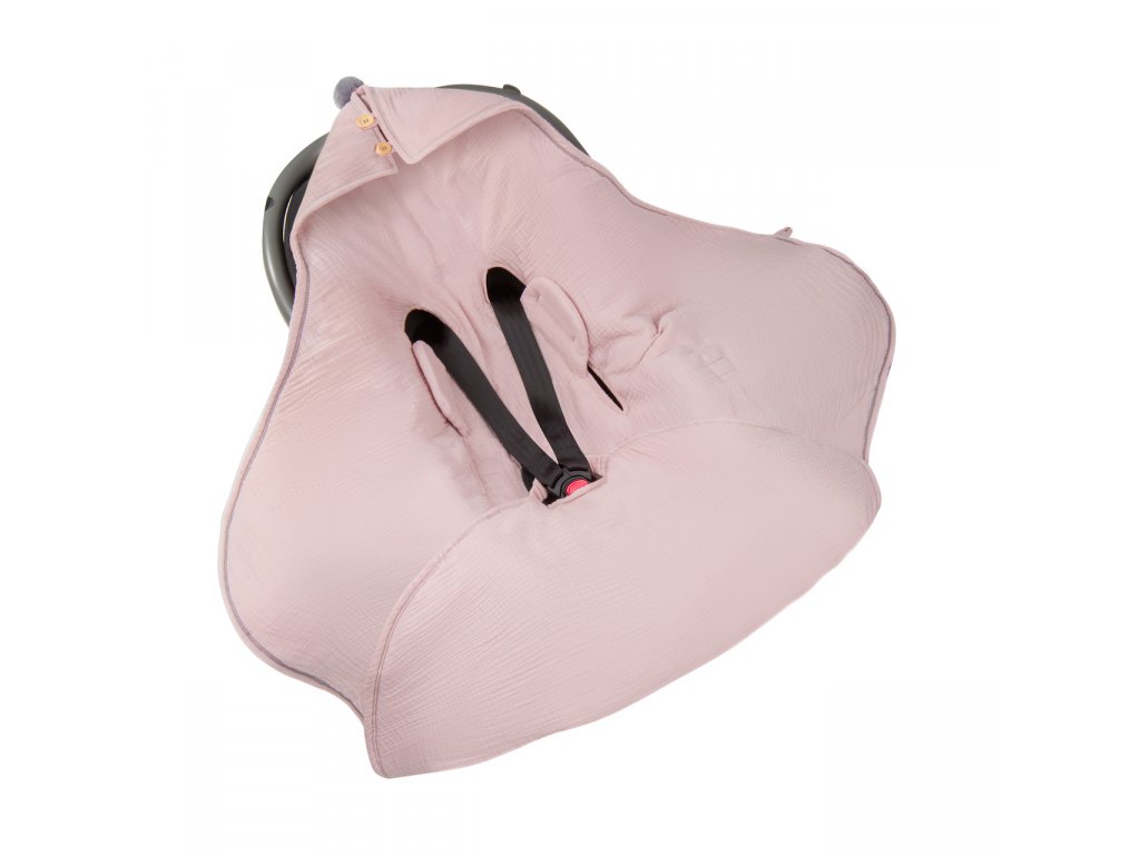LEHKÝ MUŠELÍNOVÝ FUSAK/ZAVINOVAČKA/DEKA DO AUTOSEDAČKY ROSE