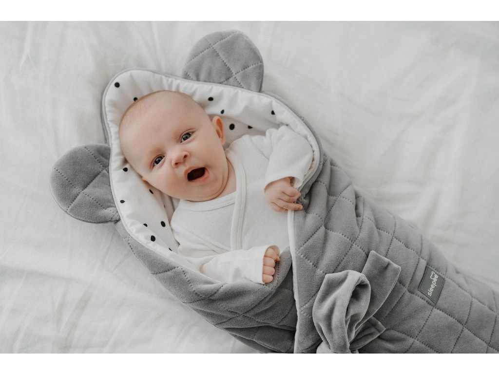 Zavinovačka Sleepee Royal Baby Swaddle Wrap šedá